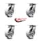 Service Caster 6 Inch Heavy Duty Semi Steel Caster Set with Roller Bearings SCC, 4PK SCC-35S620-SSR-4 - alternate 4
